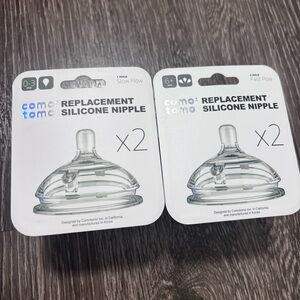 NEW in Box Como Tomo Replacement Nipple (Slow Flow & Fast Flow)